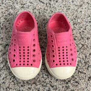 Native Girls Pink Slip On Shoes